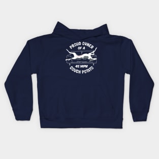 Proud Owner of a 45MPH Couch Potato - Greyhound Kids Hoodie